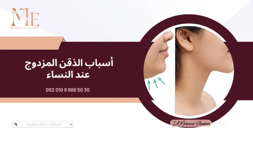 أسباب الذقن المزدوج عند النساء
