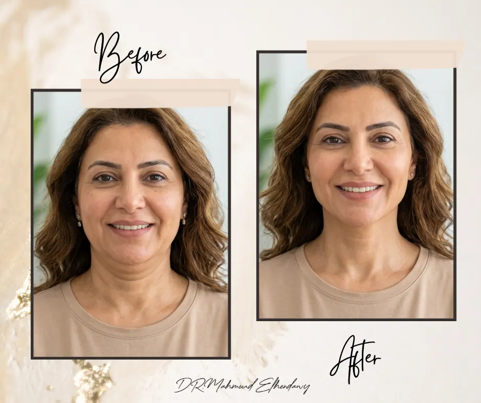 الذقن المزدوج عند النساء