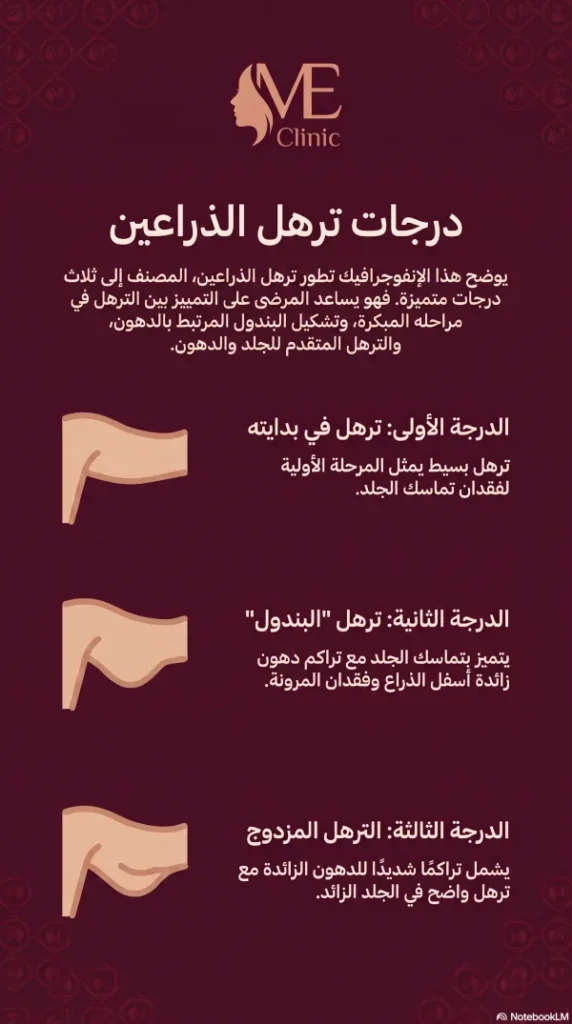 درجات ترهل الذراع