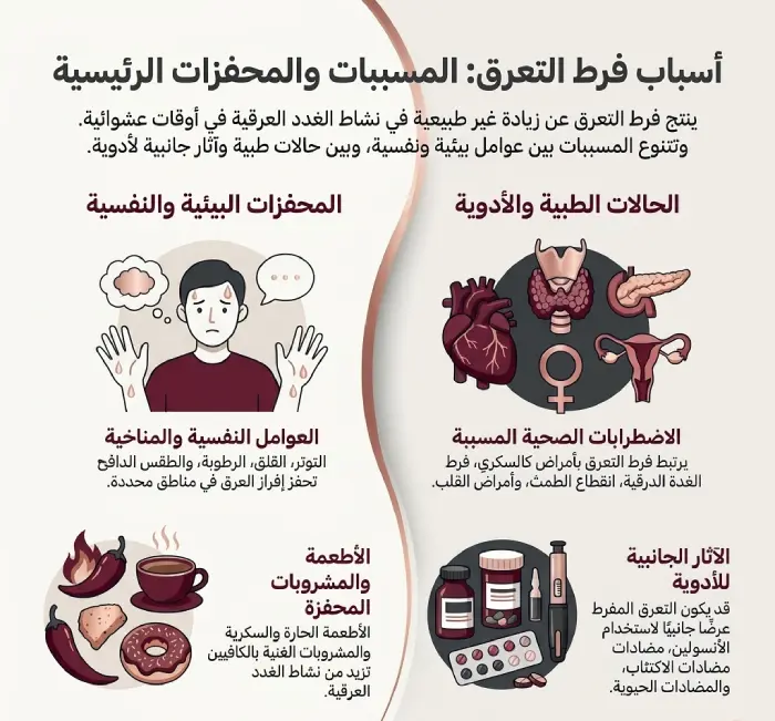 أسباب فرط التعرق