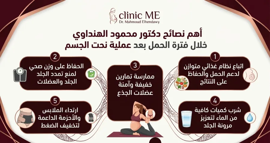 تعليمات للحمل بعد نحت الجسم